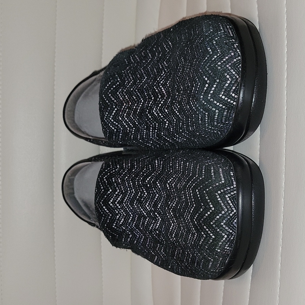 Alegria Kel-454 Zig Zag Black Multicolor Clogs Sz. 37 - Picture 8 of 8